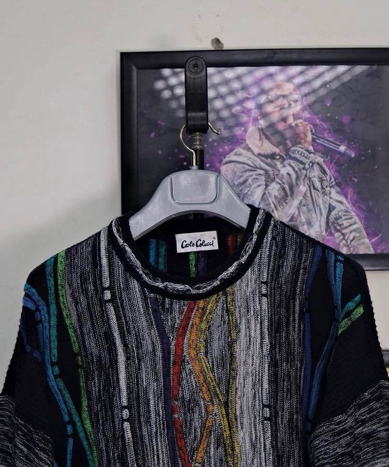 Knit Sweater Coogi Style