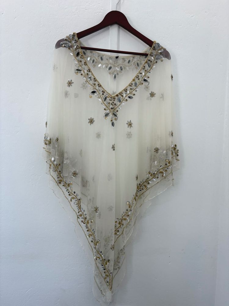 Designer Beaded Poncho