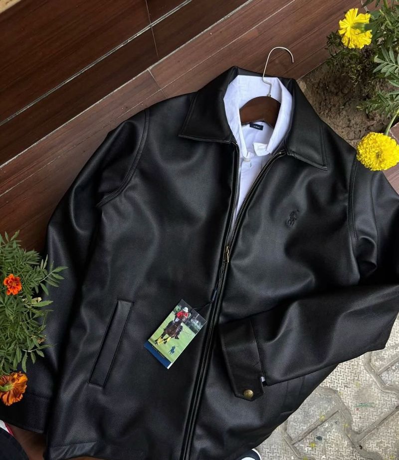Black ralph lauren Leather Jacket