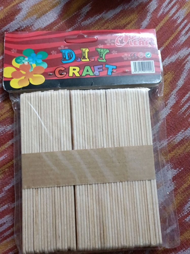 Diy Craft Icecream Sticks Pack Of 50(New)