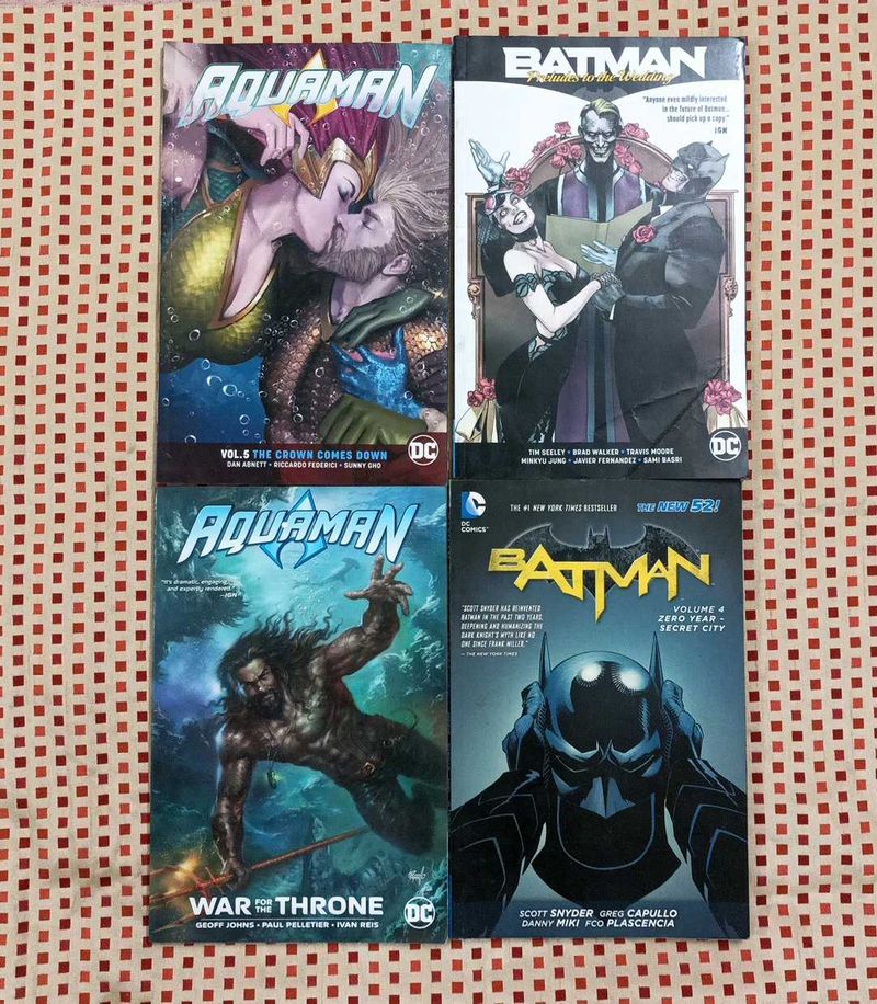 6 Books Aquaman &amp; Batman Comic