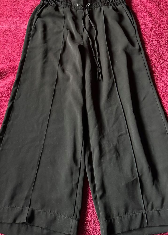 Black Wide Leg Trousers