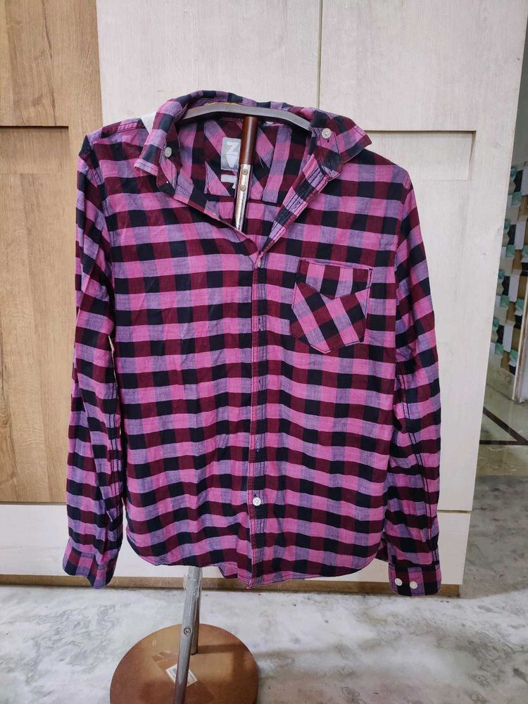 Unisex Checkered Flannel Shirt