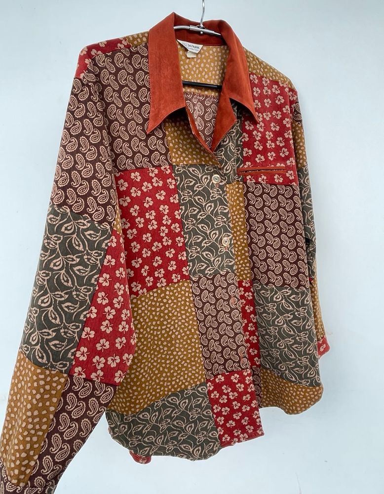 🌈Vintage Patchwork Shirt 🎀