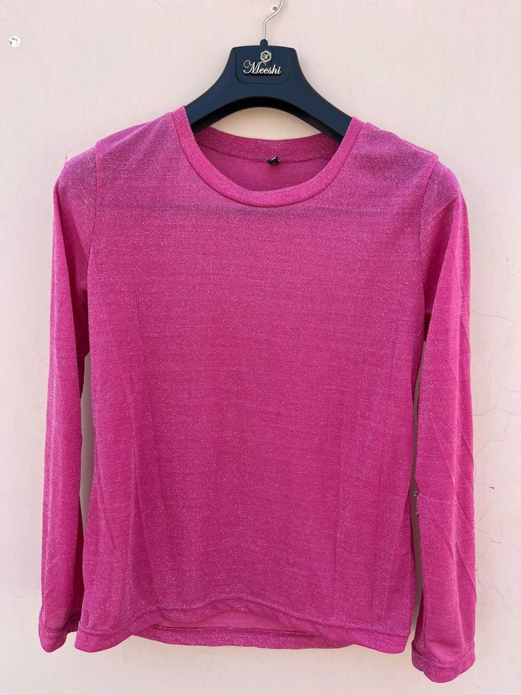 Shimmery Pink Top