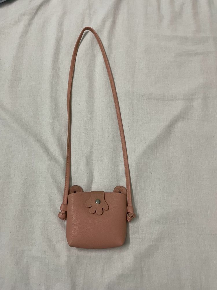 Cute Pink Bear Bag