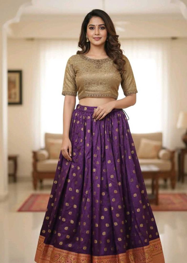 Elegant Purple Lehenga Choli Set