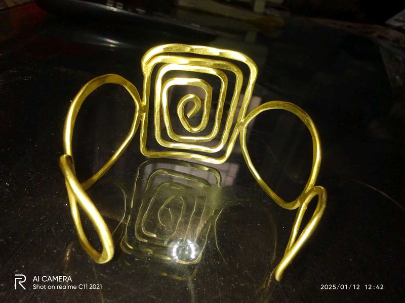 Golden Brass Vintage Arm Cuff