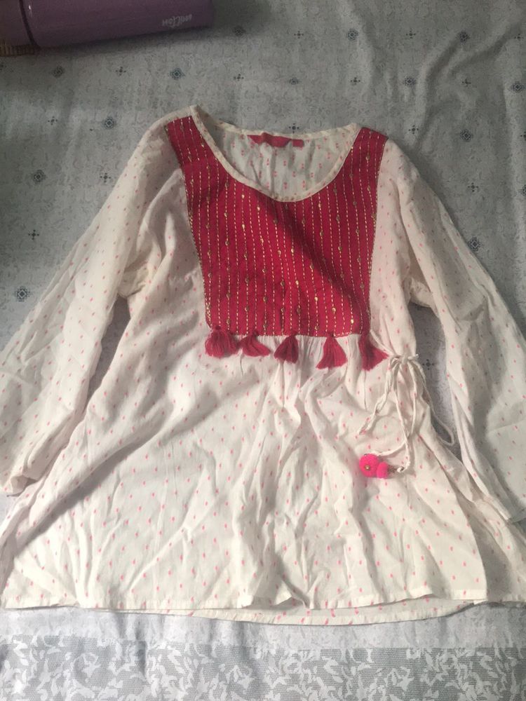 Embroidered Tunic Top