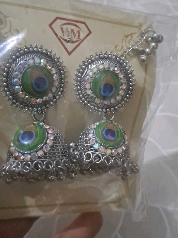Peacock Jhumkha