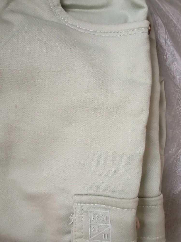 Cute Casual Light Green Pants