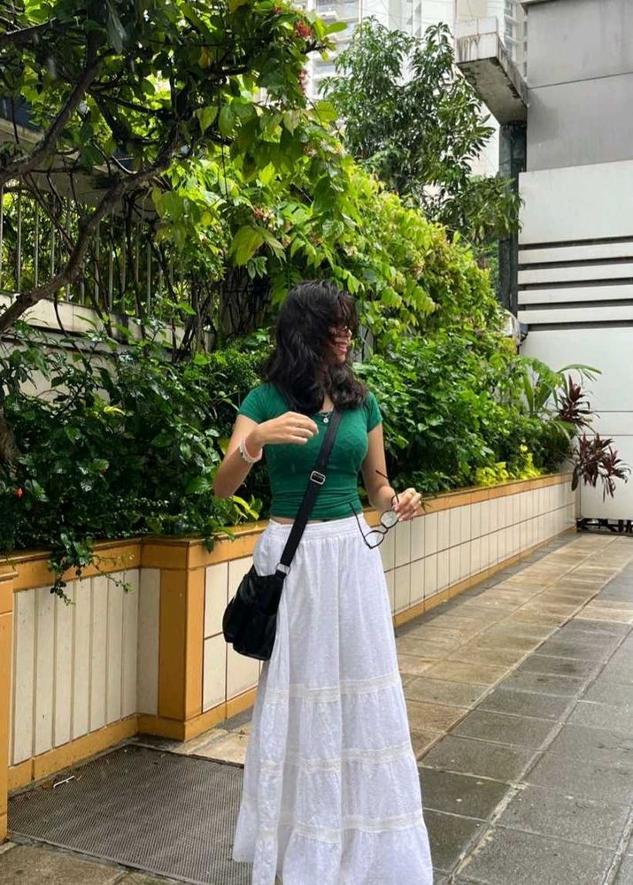 Cottage Core Cotton Skirt