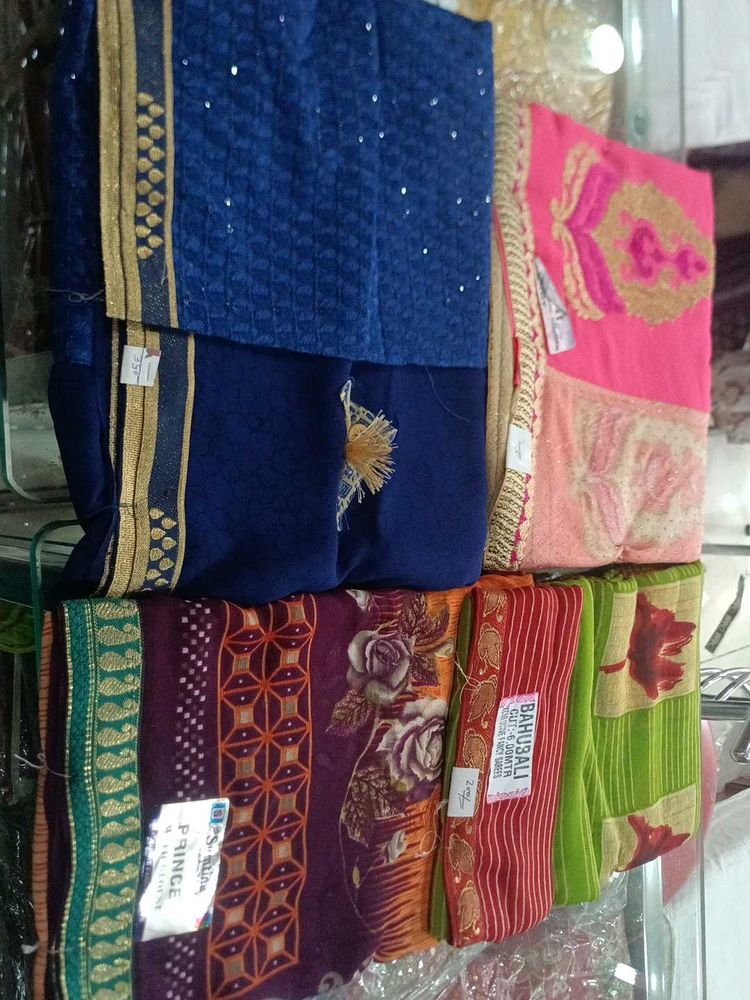 Elegant Saree Collection 4pc Combo
