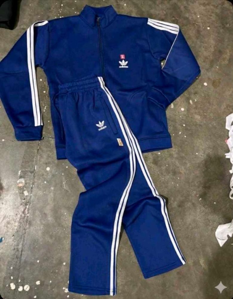 Adidas Tracksuit  Colour- Blue Size- M