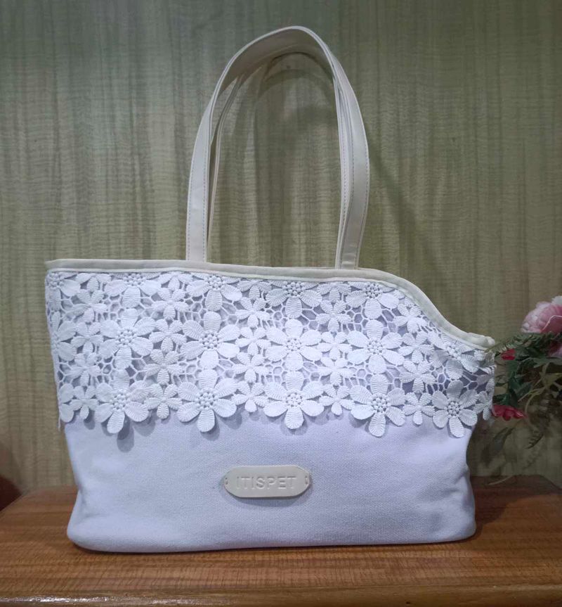 Imported Lace Tote Bag