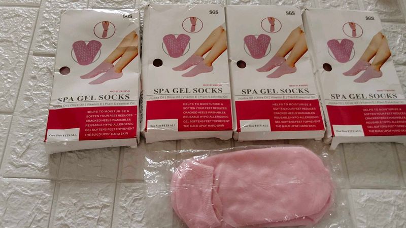 Glun Brand Seal Pack Spa Gel Socks
