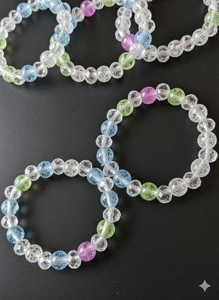 Set Of 5 Colorful Beaded Bracelet