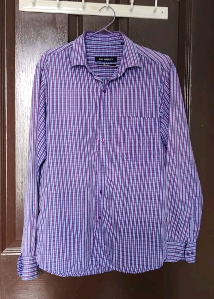 Blue Man&#39;s Check Shirt