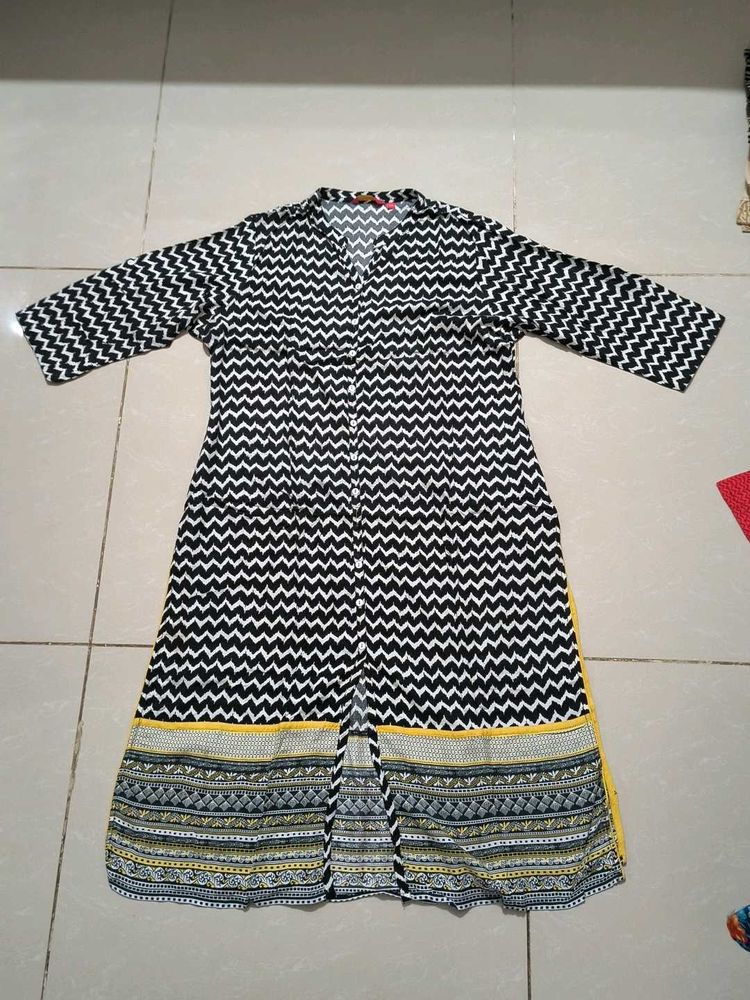 Morpankh Stylish Chevron Print Kurta