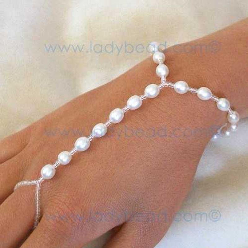 Pearl Hand Bracelet