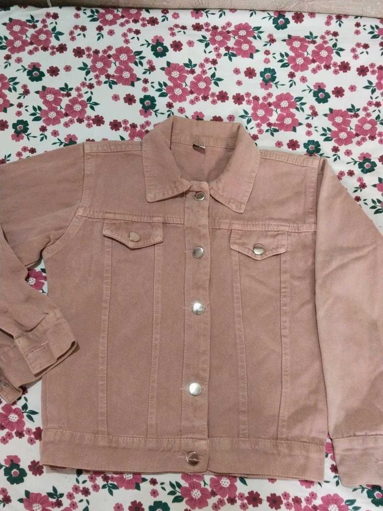 Dusty Rose Denim Jacket