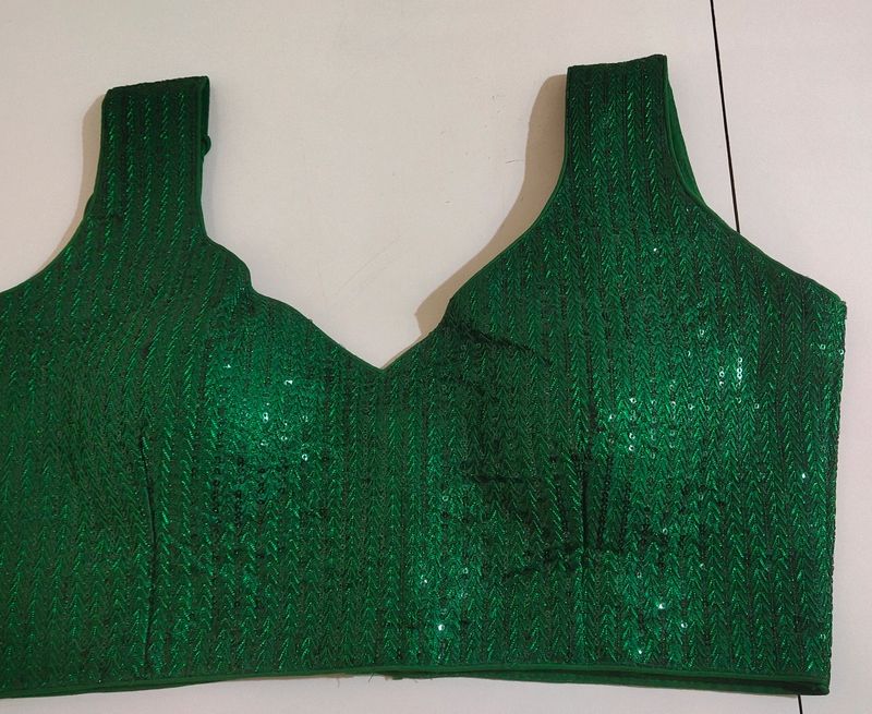 New Fancy Green Blouse