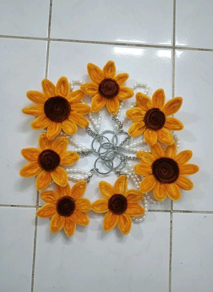 Sunflower Keychain
