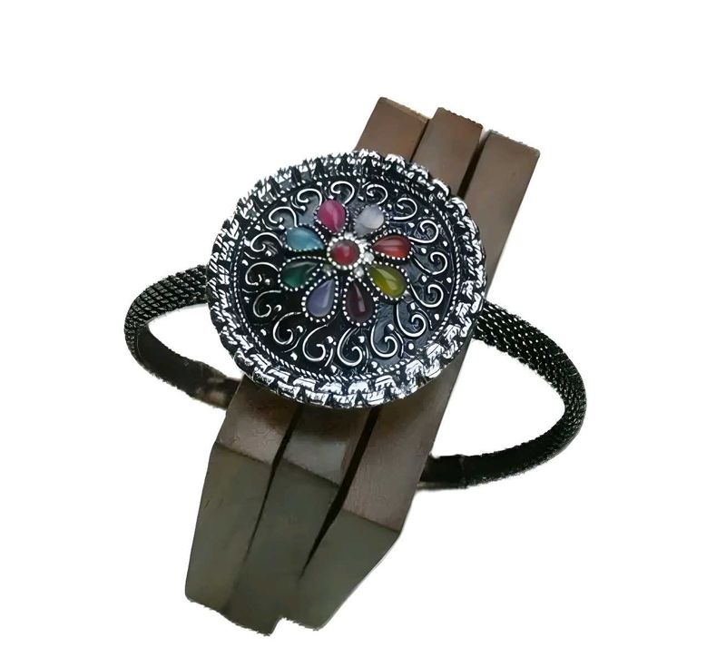 Silver Western Bracelet And Kada For Girl