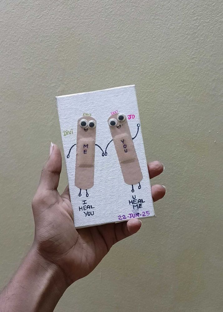 Handmade Canvas Art for Friends–Cute&amp;Personalised