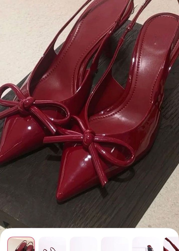 Red Slingback Heels