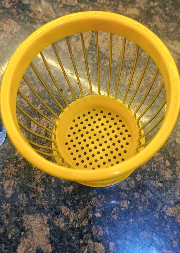 Yellow Kitchen Utensil Holder