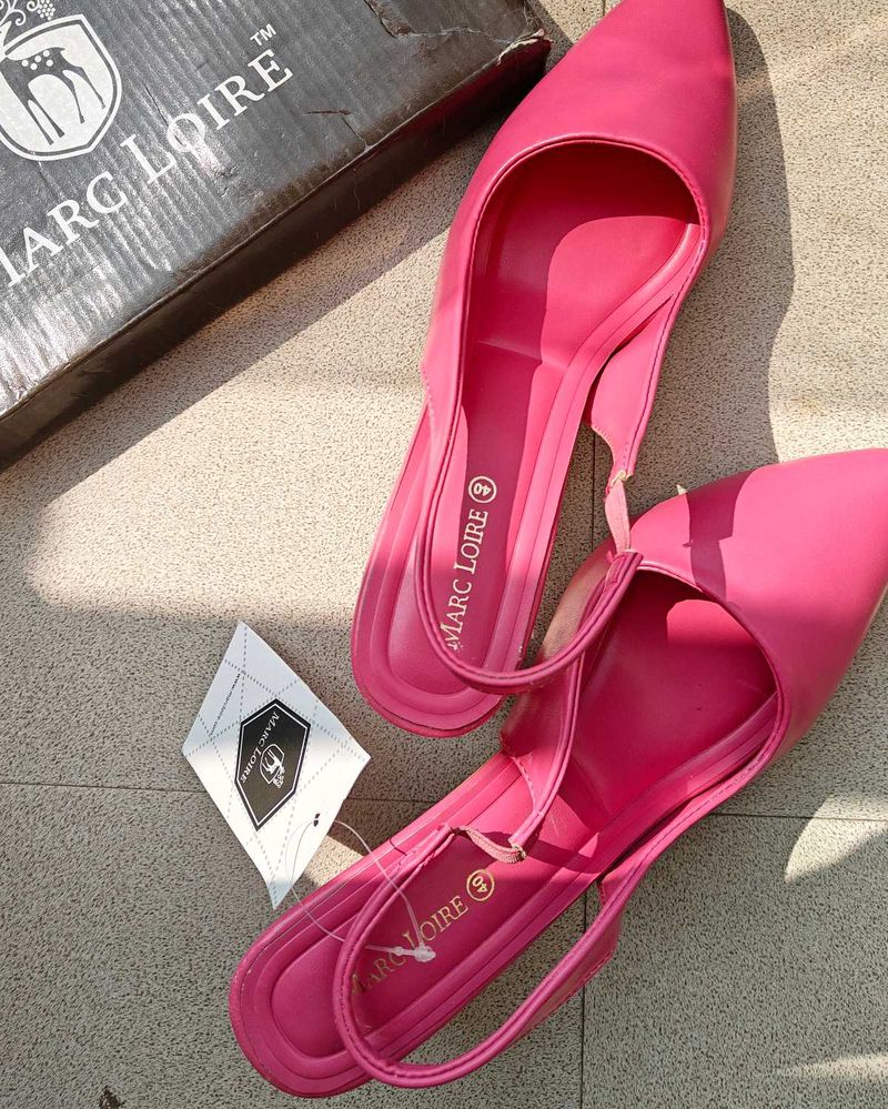 Stylish Pink Slingback Flats