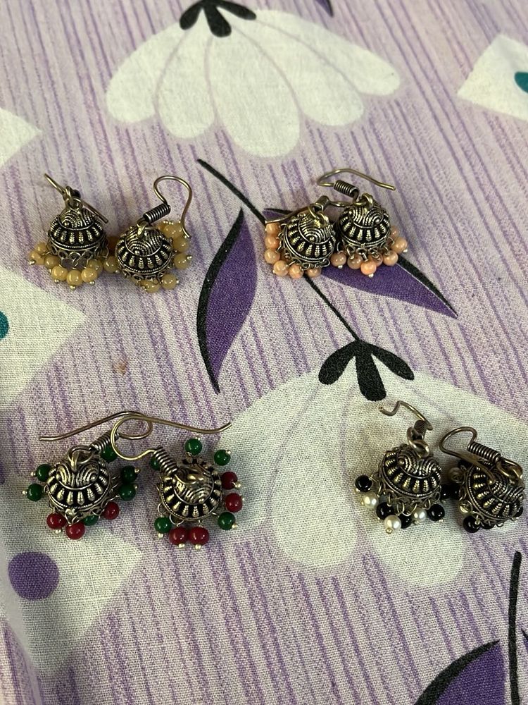 Jhumka Earrings Set