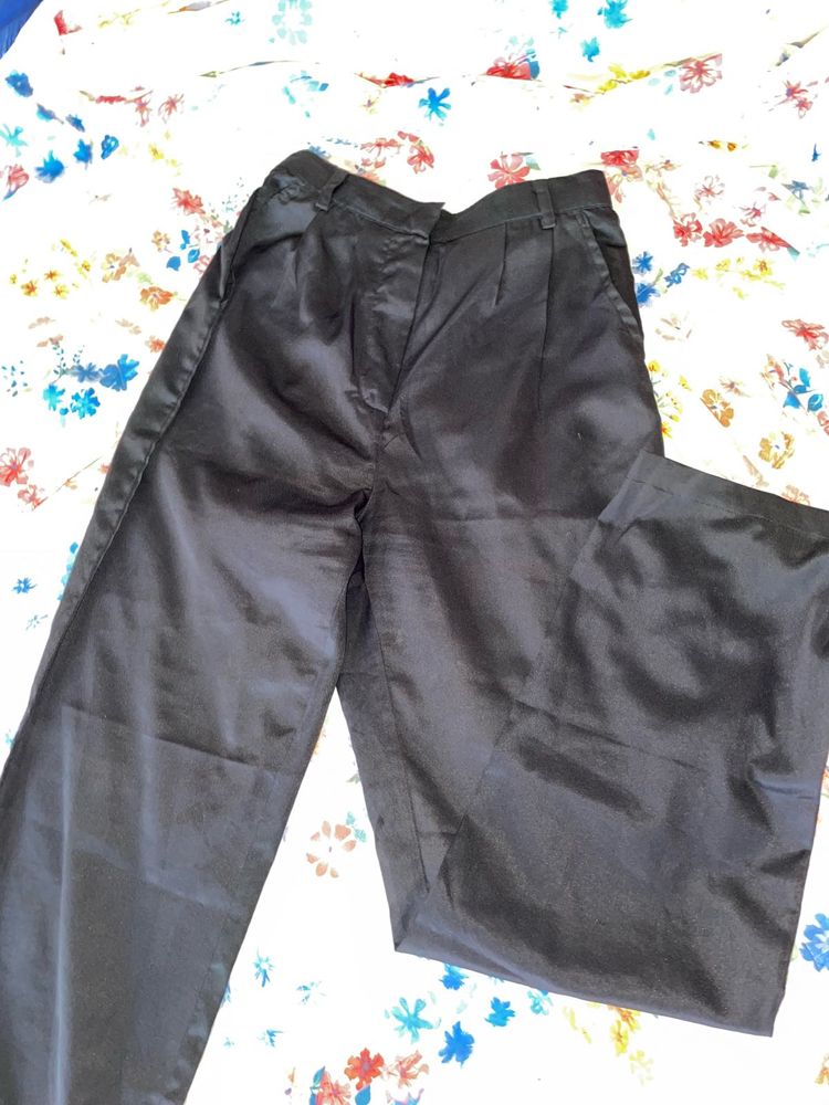 Black Wide Leg Trousers