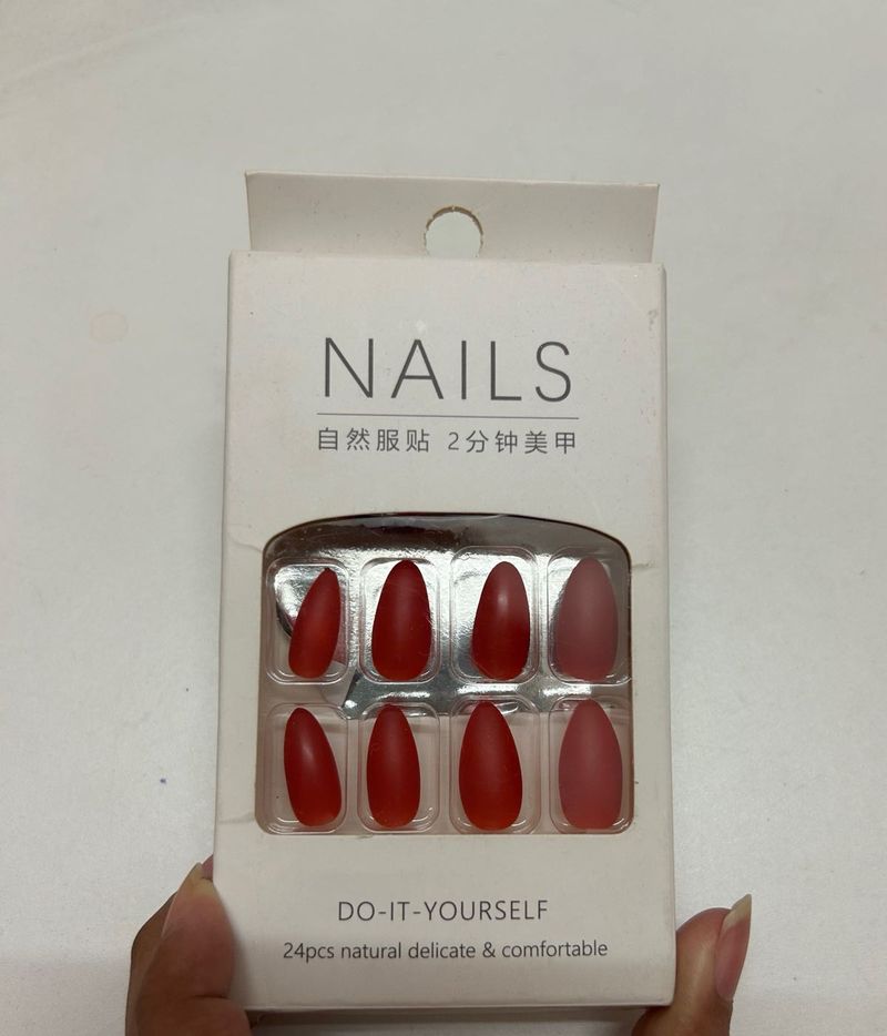 Glossy Red Nails ❤️‍🔥