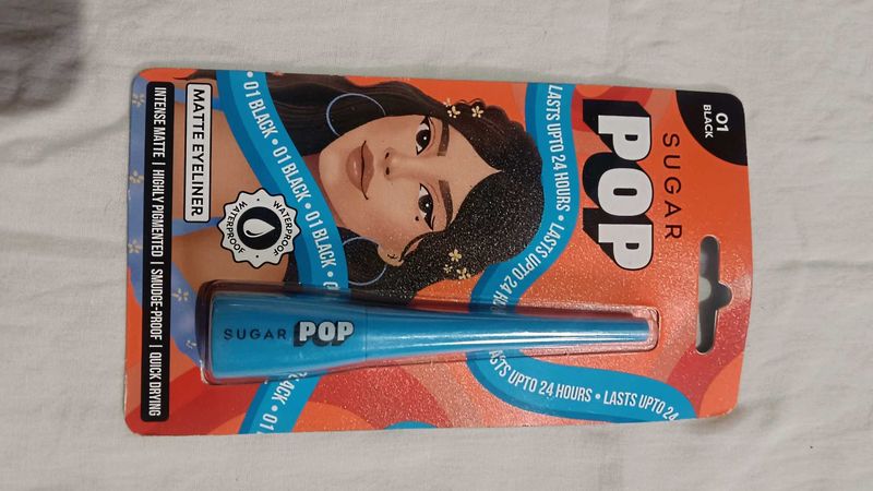 Sugar Pop Matte Eyeliner - Black