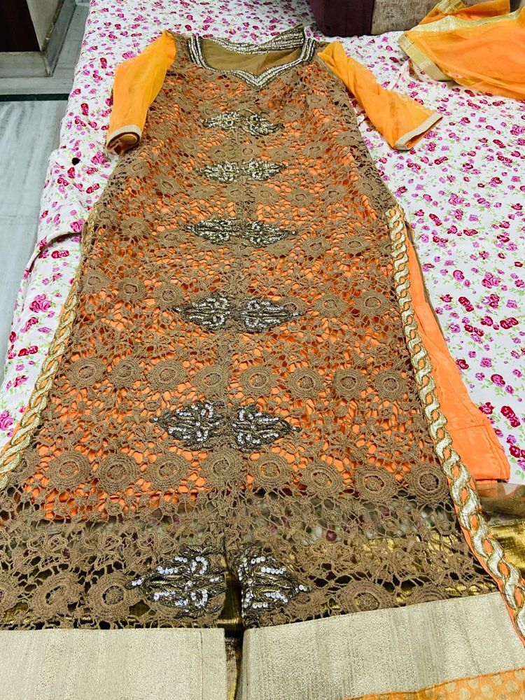long kurti with churidar