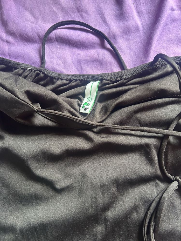 Sleek Black Cami Dress - XL