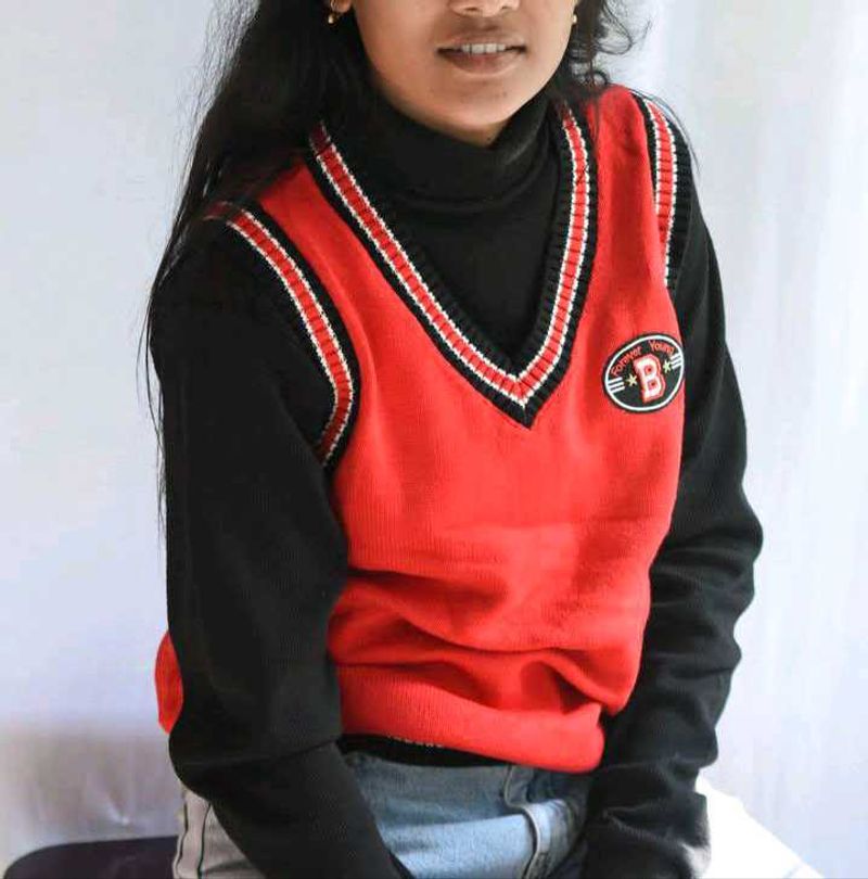 Red Sweater Vest