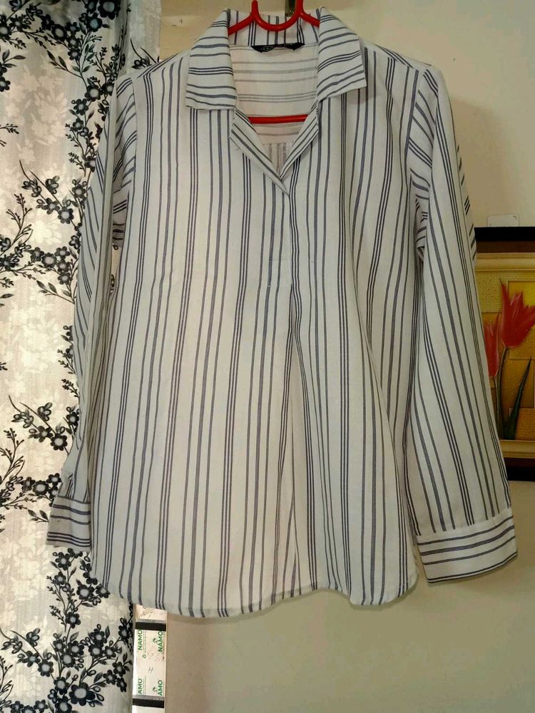 Womens White Oversized Shirt