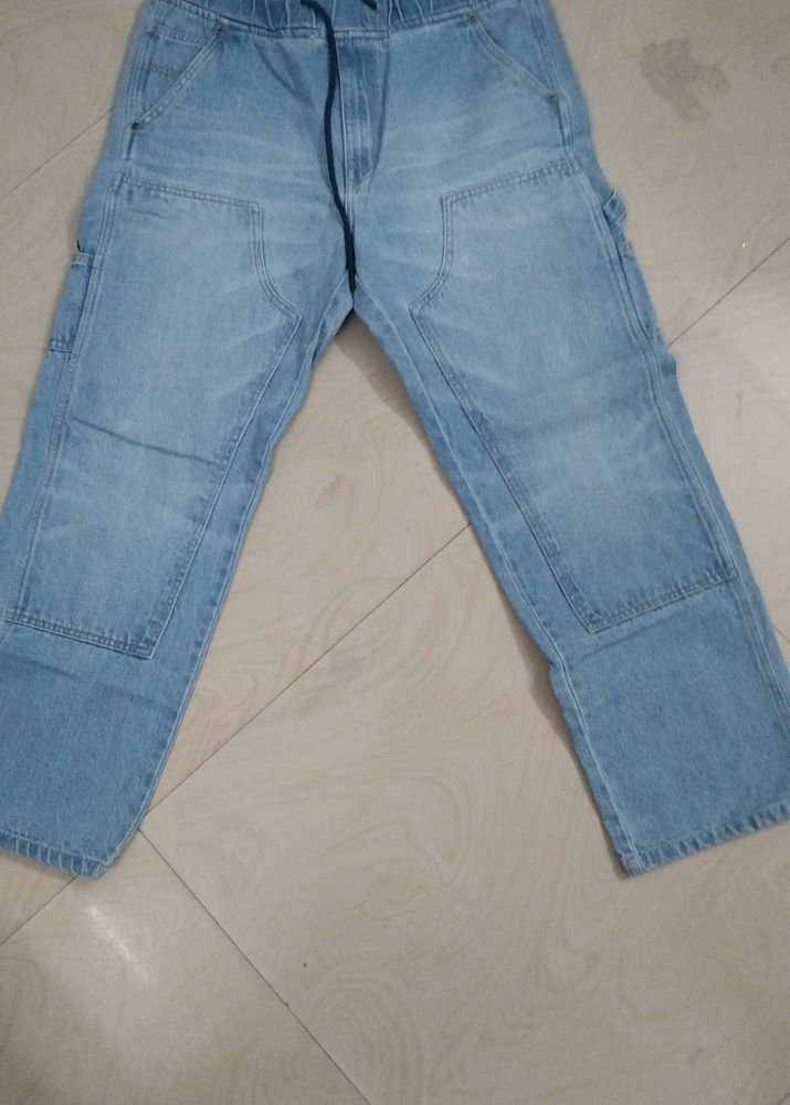 Light Wash Denim Pants