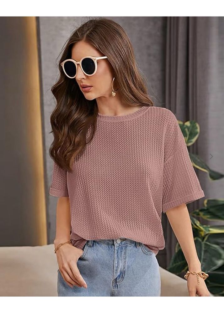 Cute Pink Textured Top