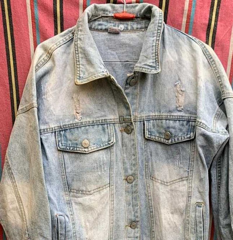 Distressed vintage Denim Jacket