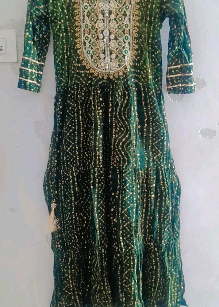 Kurti Bandhani Silk