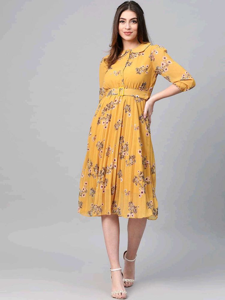 Mustard Colour Dress