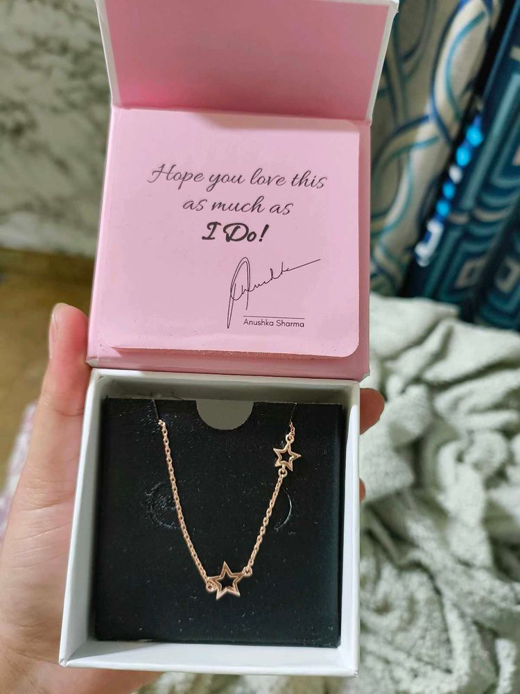 Giva Rose Gold Star Crossed Lovers Necklace