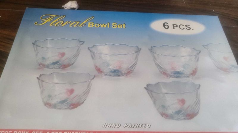 Floral Bowl Set (6 pcs)