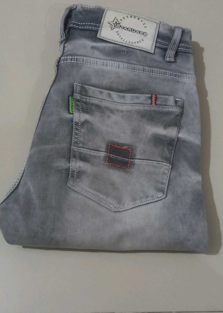 Stylish Grey Denim Jeans
