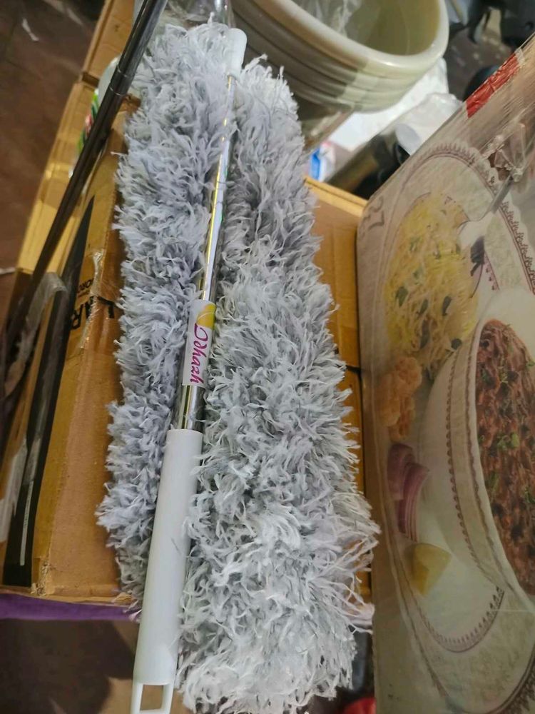 New Dust Cleaner Long Handle Broom Fan Clean