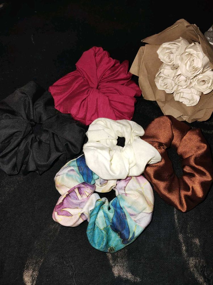 Colorful Scrunchie Set - Hair Accessories
